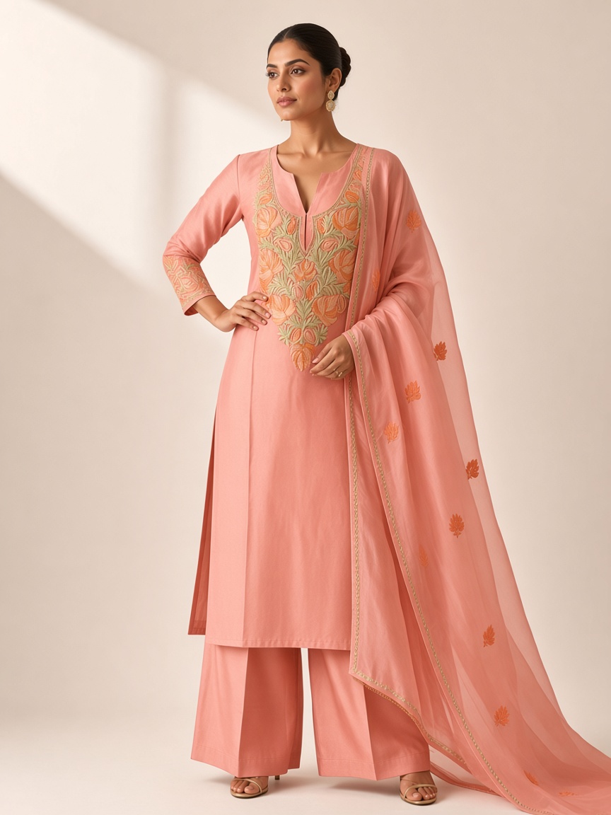 Coral Aari Suit