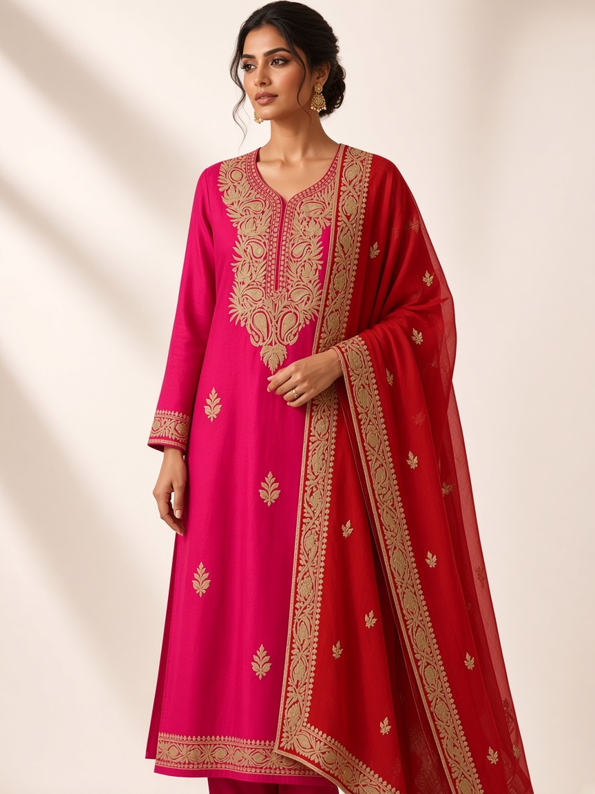 Fuchsia Tilla Suit