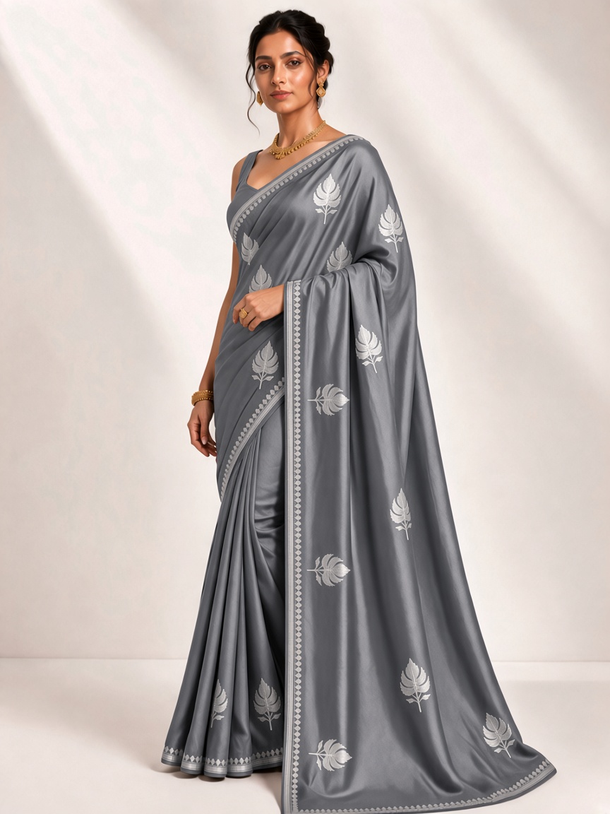 Slate Tilla Saree